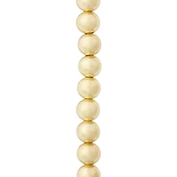 12 Pack: Gold Metal Round Beads, 8mm by Bead Landing™