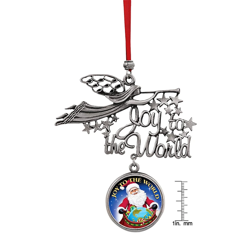 Joy to the World Santa Joy To The World JFK Half Dollar Ornament