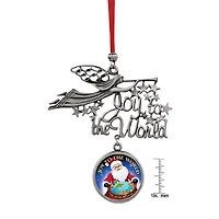 Joy to the World Santa Joy To The World JFK Half Dollar Ornament