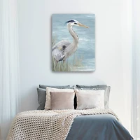 Lumaprints Great Blue Heron Gaze Canvas Wall Art