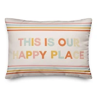 This is Our Happy Place Throw Pillow