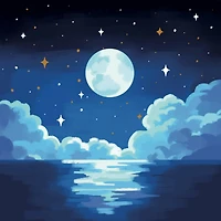 11" x 11" Moon Canvas Painting Kit by Craft Smart®