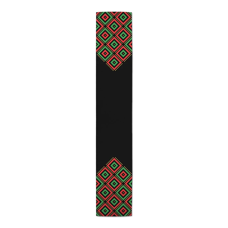 90" Diamond Kwanzaa Table Runner