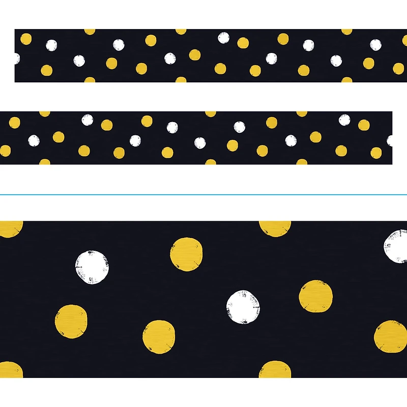 Trend Enterprises® Bolder Borders® I Heart Metal Dots Border, 35.7ft. 