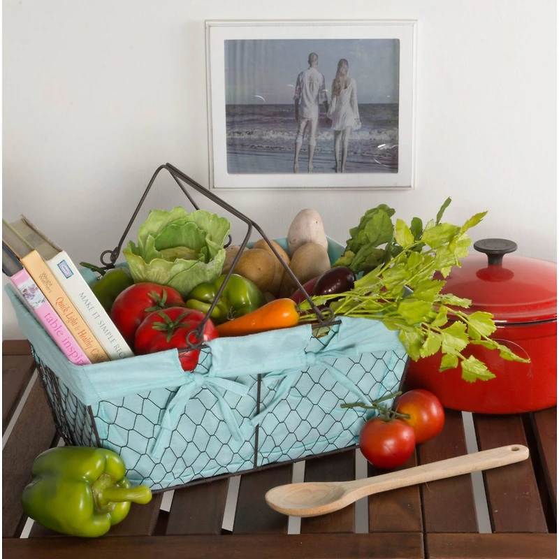DII® Aqua Chicken Wire Egg Basket