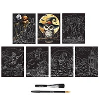 Brea Reese™ 6" x 8" Funky Frights Scratch Art Paper Pad