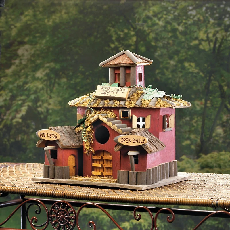 10.5" Finch Valley Winery Birdhouse