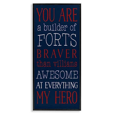 Stupell Industries You Are My Hero Framed Giclee Art