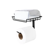 Bath Bliss Black Over the Tank Tissue Dispenser & Wipe Holder