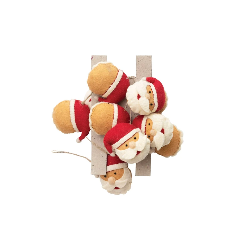 Hello Honey® 6ft. Jute & Wool Felt Santa Garland