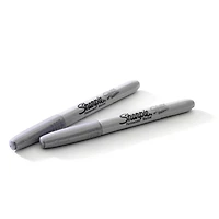Sharpie® Metallic Fine Point Permanent Markers, Silver