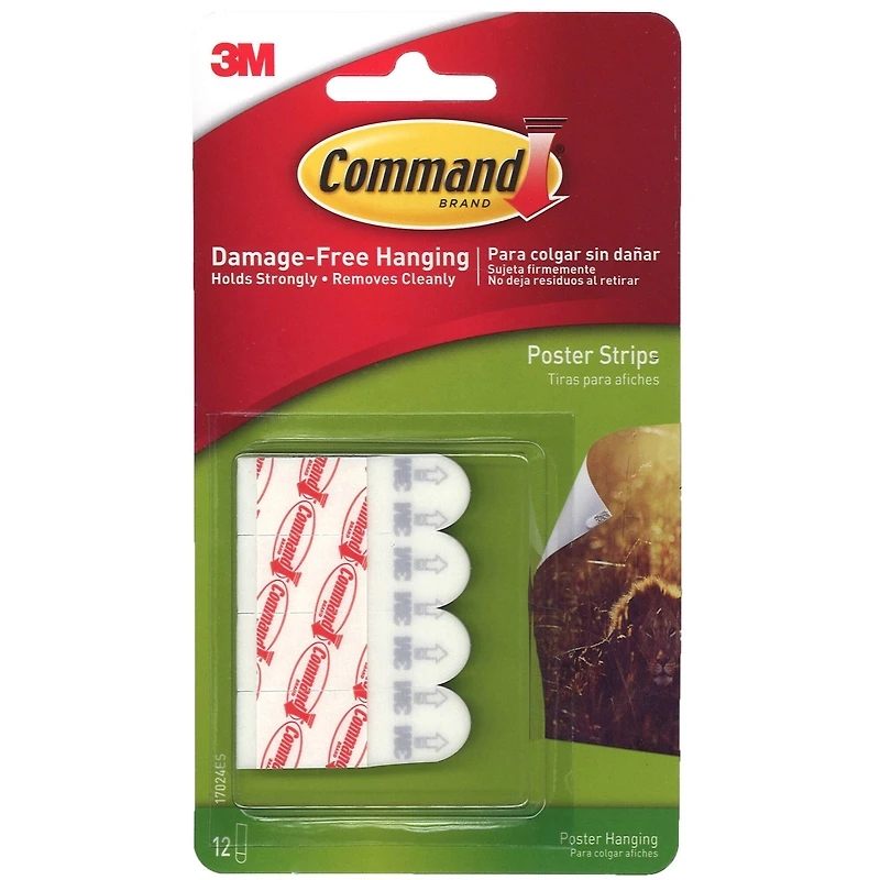 3M Command™ Removable Poster Strips, 6 Packs of 12