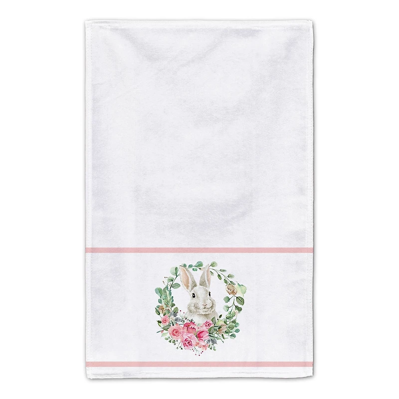 Rabbit Wreath Tea Towel - Set of 2