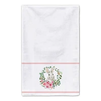 Rabbit Wreath Tea Towel - Set of 2