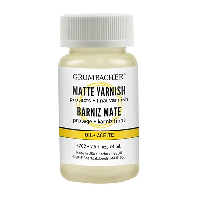 Grumbacher® Transparent Matte Varnish, 2.5oz.