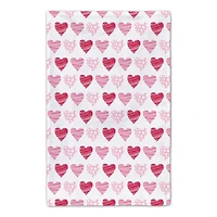 Pink & Red Hearts Tea Towel Set