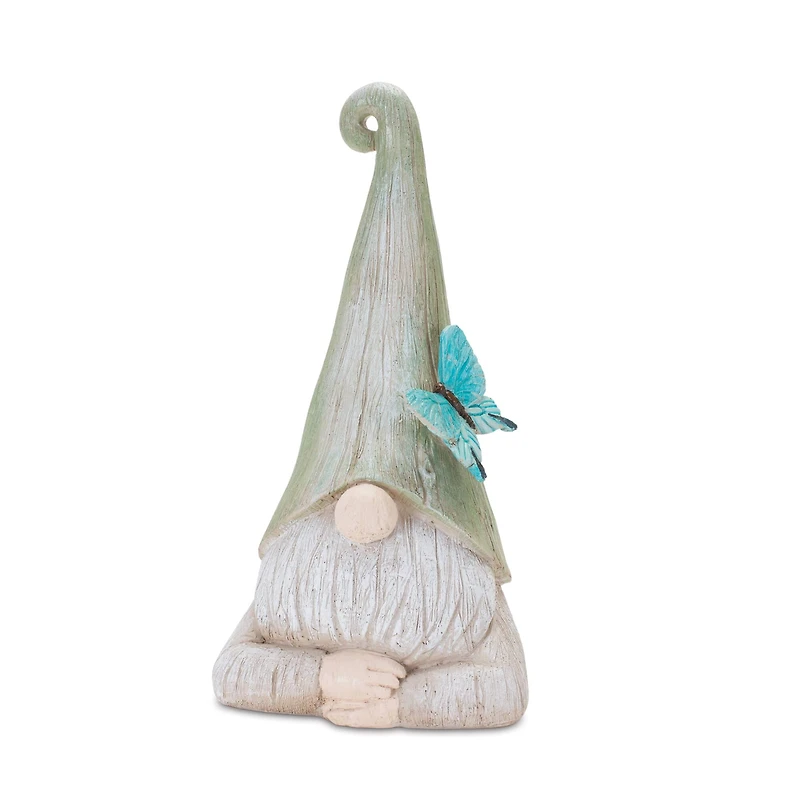 Gnome Statue with Wood Grain Design Set