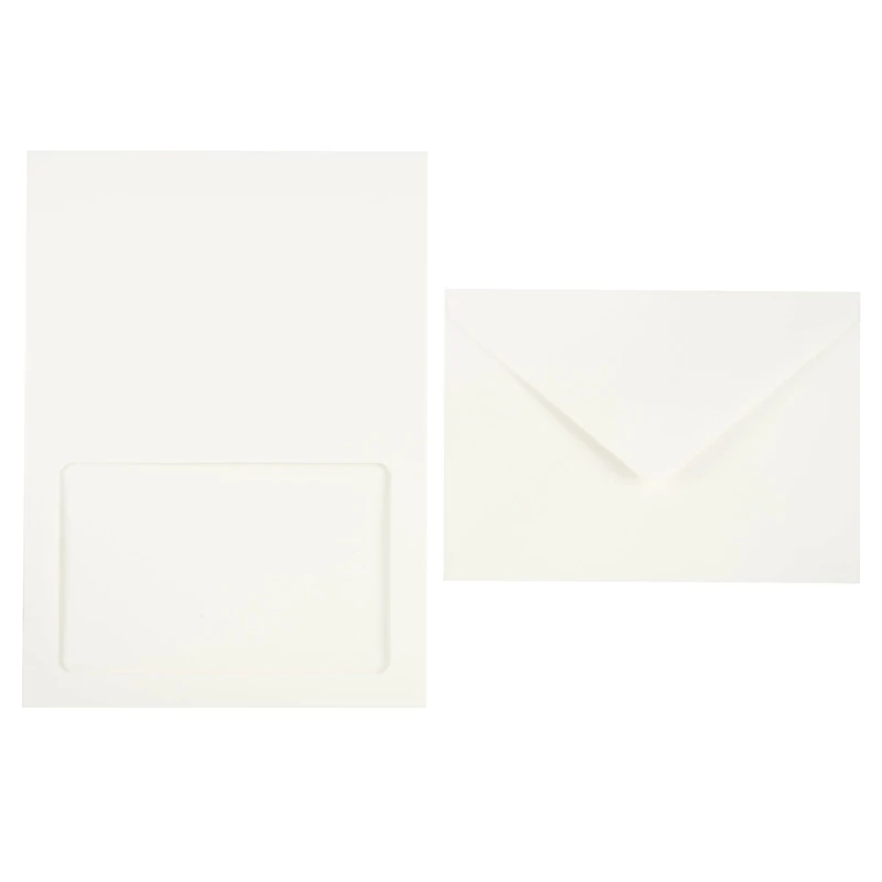 12 Packs: 10 ct. (120 total) 5" x 7" Ivory Frame Cards & Envelopes by Recollections™