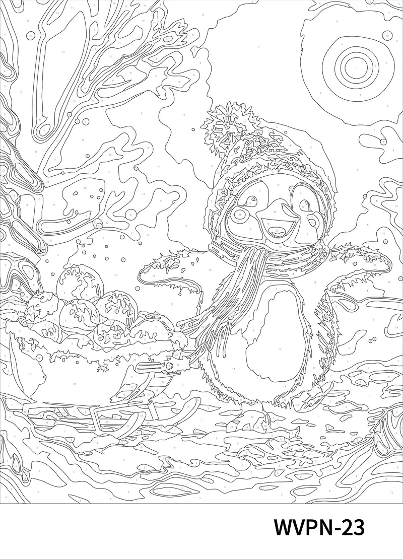 16" x 20" Penguin Paint-by-Number Kit by Artist's Loft™