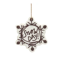 12 Pack Snowflake Sentiment Ornaments