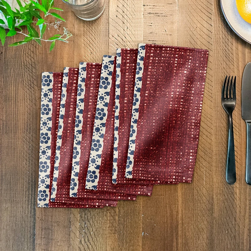 Designs Direct Patriotic Patchwork Cotton Twill Napkin