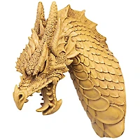 Design Toscano 15.5" Head of the Beast Dragon Wall Sculpture Set