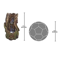 Design Toscano Columbia Falls Illuminated Garden Fountain