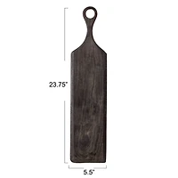 Hello Honey® 24" Black Acacia Wood Tray/Cutting Board
