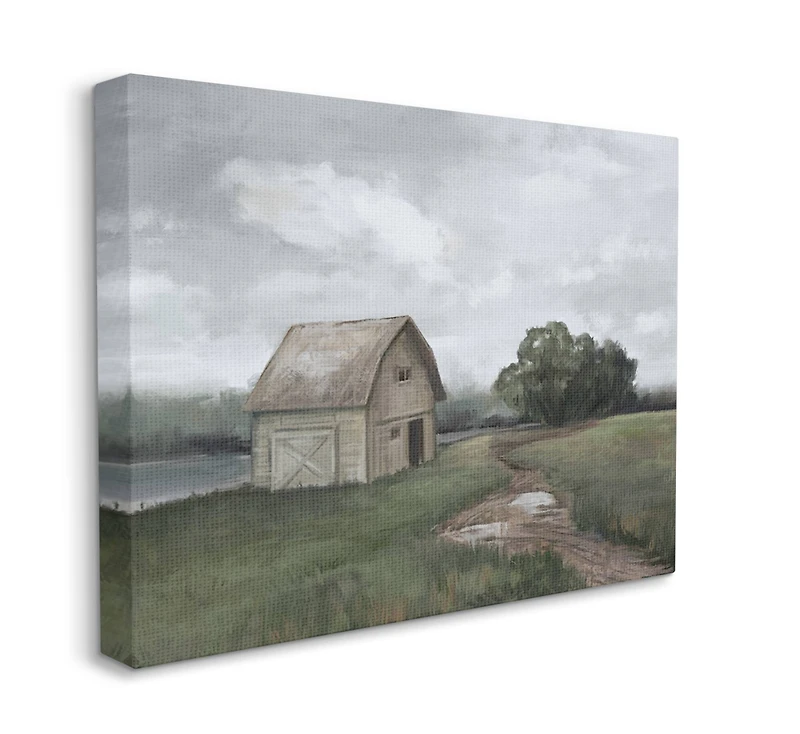 Stupell Industries Cloudy Barn Wall Art