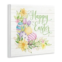 Stupell Industries Happy Easter Daffodils Wall Plaque Art