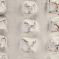 Hello Honey® 11" Ivory Stoneware Sculptural Planter with Raised Dots