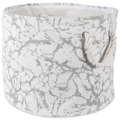 DII® Large Round Marble Polyester Bin