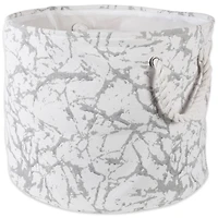 DII® Large Round Marble Polyester Bin