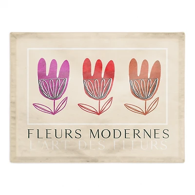 Fleurs Modernes 18" x 14" Cotton Twill Placemat
