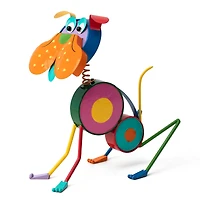 Glitzhome® 17" Metal Novelty Puppy Garden Statue