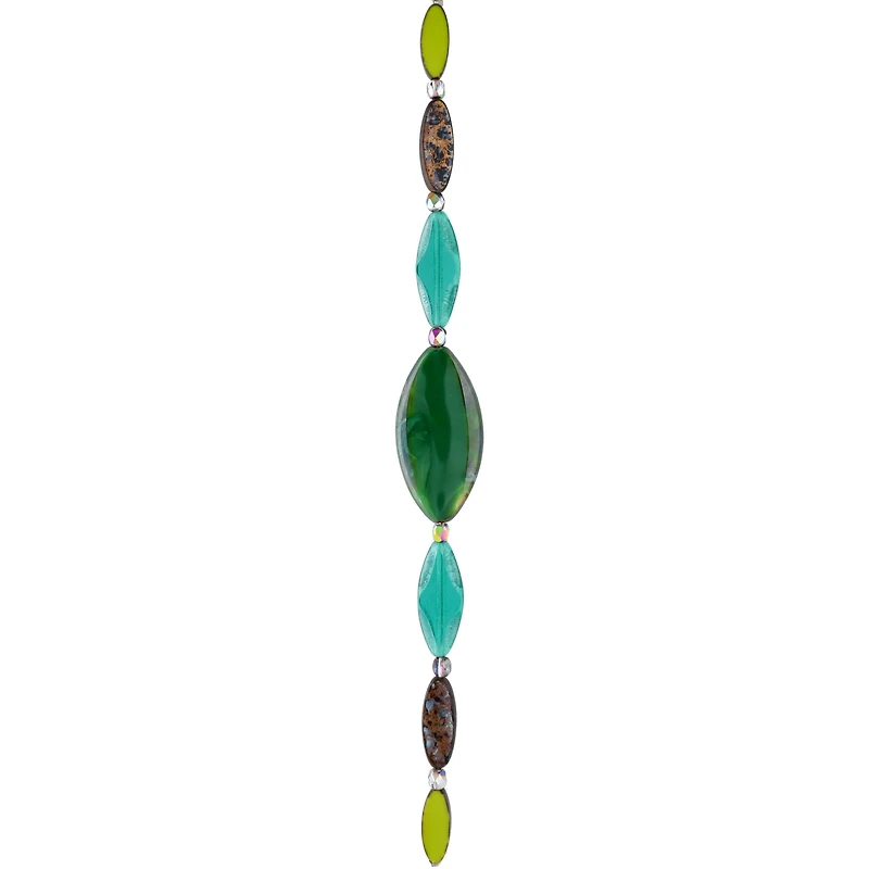 6 Packs: 13 ct. (78 total) Smooth Green Czech Glass Oval Beads by Bead Landing™