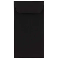 JAM Paper 3.5" x 6.5" Smooth Black Coin Business Envelopes, 50ct.