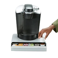 Mind Reader Gray Single Serve Coffee Station & Pod Capsule Storage
