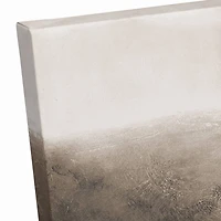 Sepia Town And Field 36" x 24" Canvas Wall Art