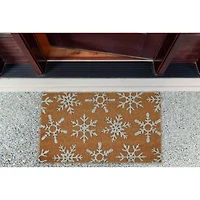 DII® Silver Snowflakes Glitter Doormat