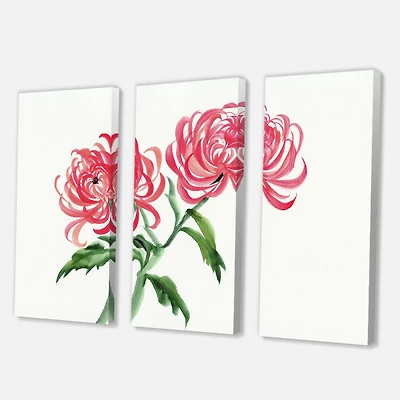 Designart - Vintage Chrysanthemum Flower