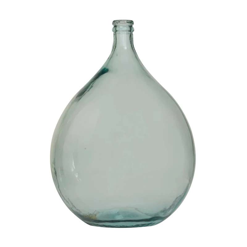 Clear Recycled Glass Handmade Spanish Vase 16" x 16" x 22"