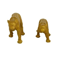 Gold Glam Leopard Sculpture Set