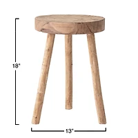 Hello Honey® Natural Round Mango Wood Stool