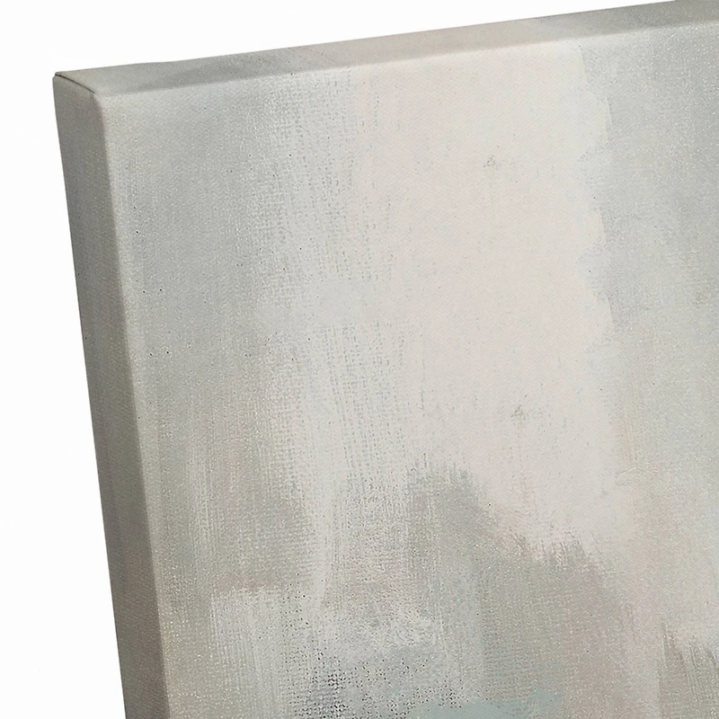 White Distressed Barn 40" x 30" Canvas Wall Art