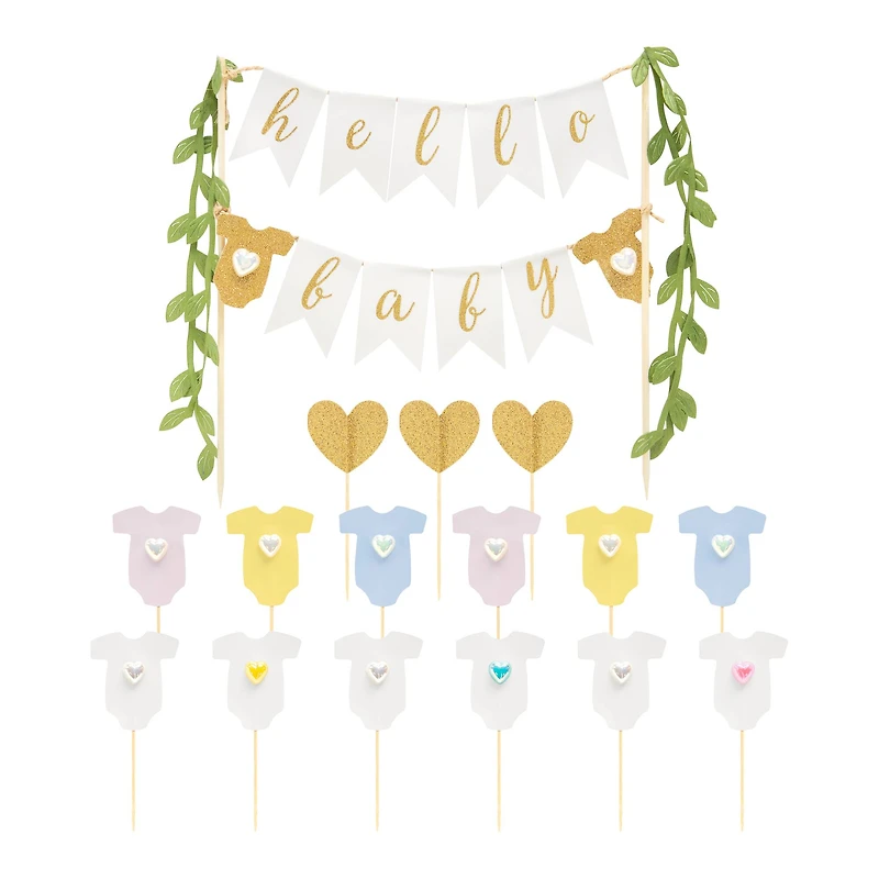 Hello Baby Cake Topper Set by Celebrate It™