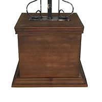 31" Black Iron French Country Cross