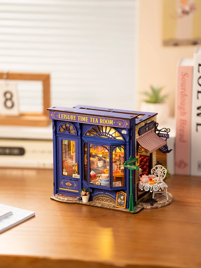 Rolife® Leisure Time Tea Room DIY Miniature House Kit