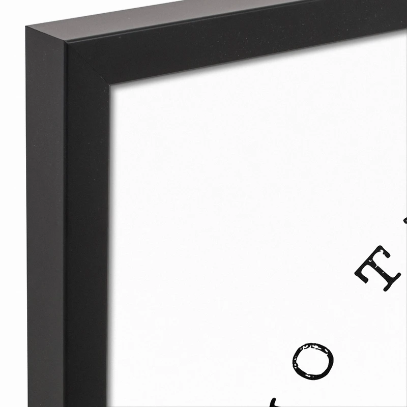 No Tricks Only Treats Black Framed Canvas Wall Art