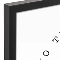 No Tricks Only Treats Black Framed Canvas Wall Art